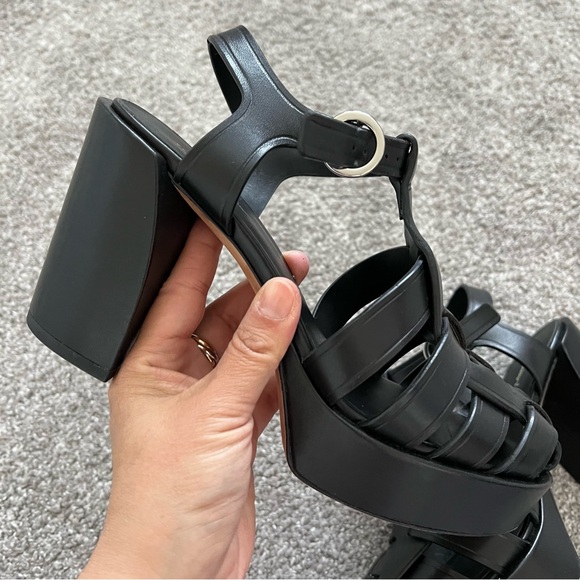 3.1 Phillip Lim Black Strappy Platform Sandals - Picture 9 of 15